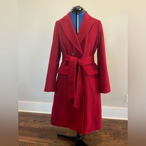 Isaac Mizrahi red wood coat. Size S